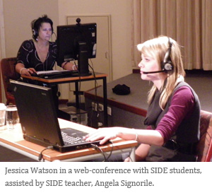 Jessica Watson meets SIDE students via Saba