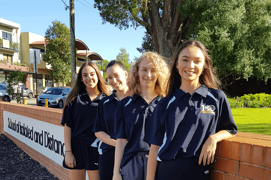 Four Year 12 students from SIDE